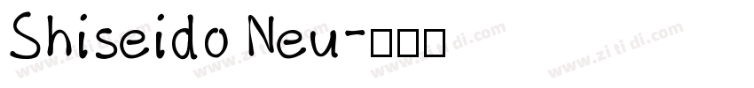 Shiseido Neu字体转换